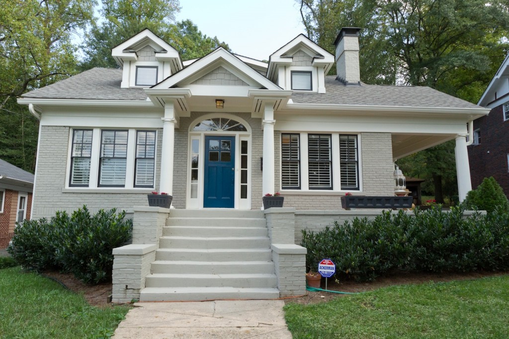 if by blue you mean grey {exterior house paint ideas ...