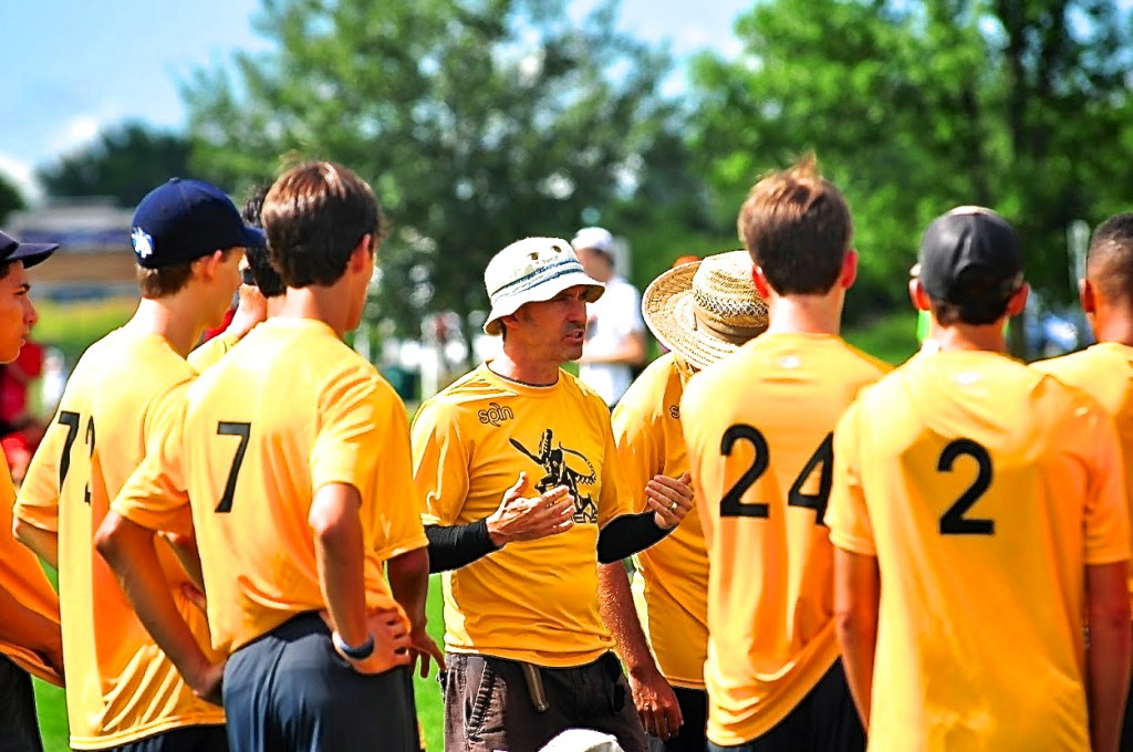 Coach Michael Baccarini using every moment as a coaching opportunity.