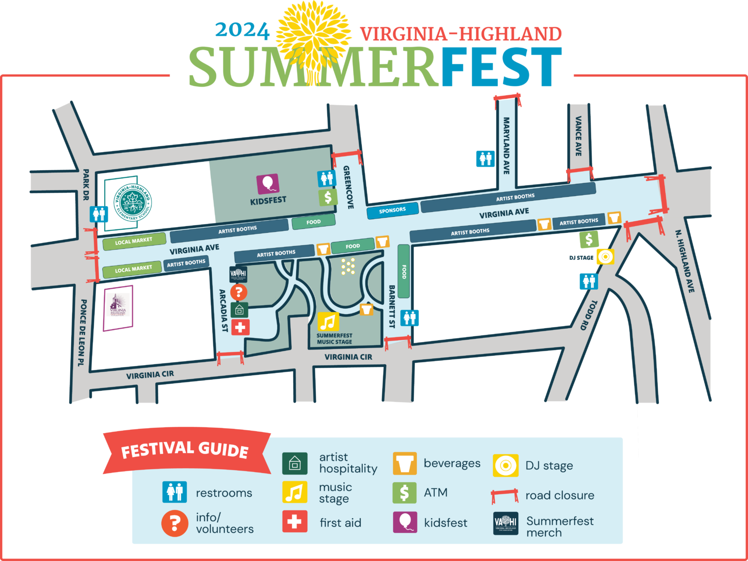 2024 summerfest map
