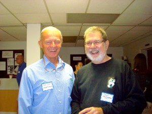 Orme Circle street captain Lynn Melin (l) and VaHi safety team chair John Wolfinger. 