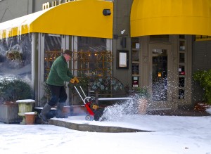 After one of this past winter's snowstorms, Murphy's used a snow-blower to clear a path for customers looking for a place to eat.