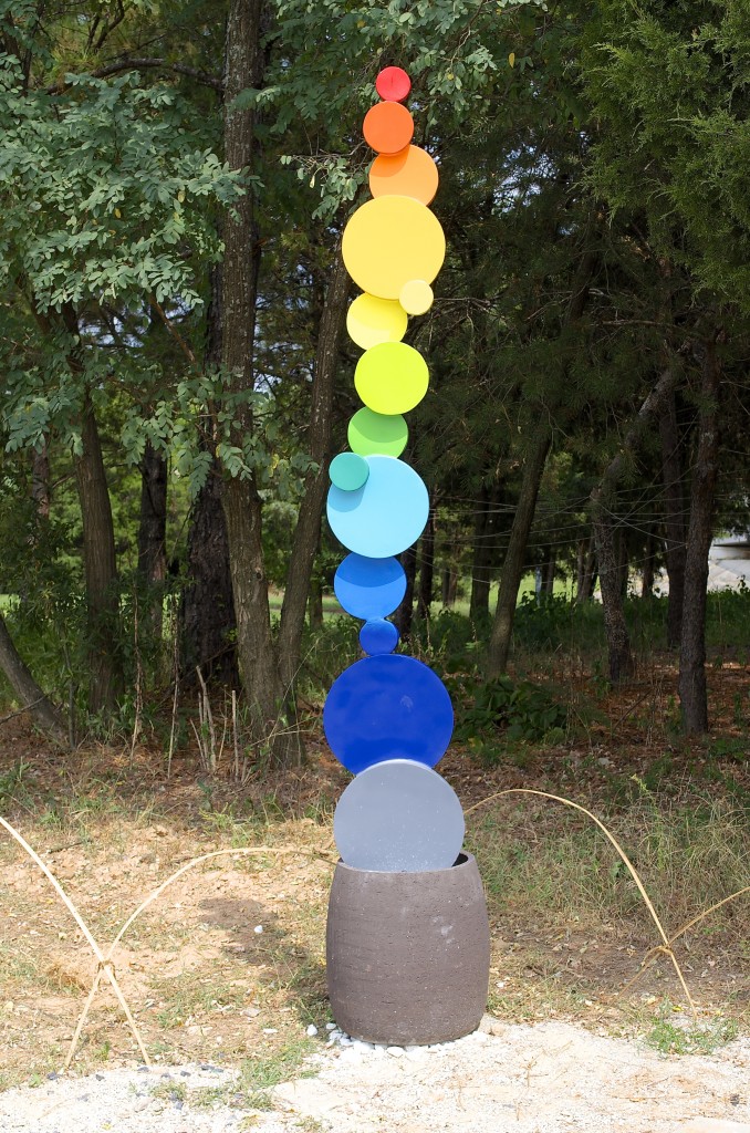 Cecilia Lueza's Tower of Seasons was inspired by the four seasons of the year: Summer, Fall, Winter and Spring.