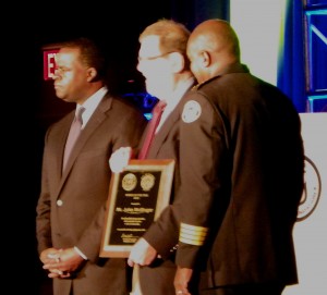 Wolfinger received his award from Mayor Kasim Reed and APC Chief George Turner