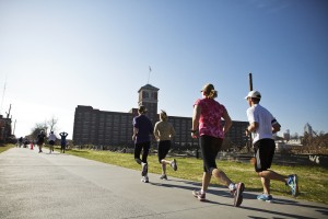 Running by Ponce City Market